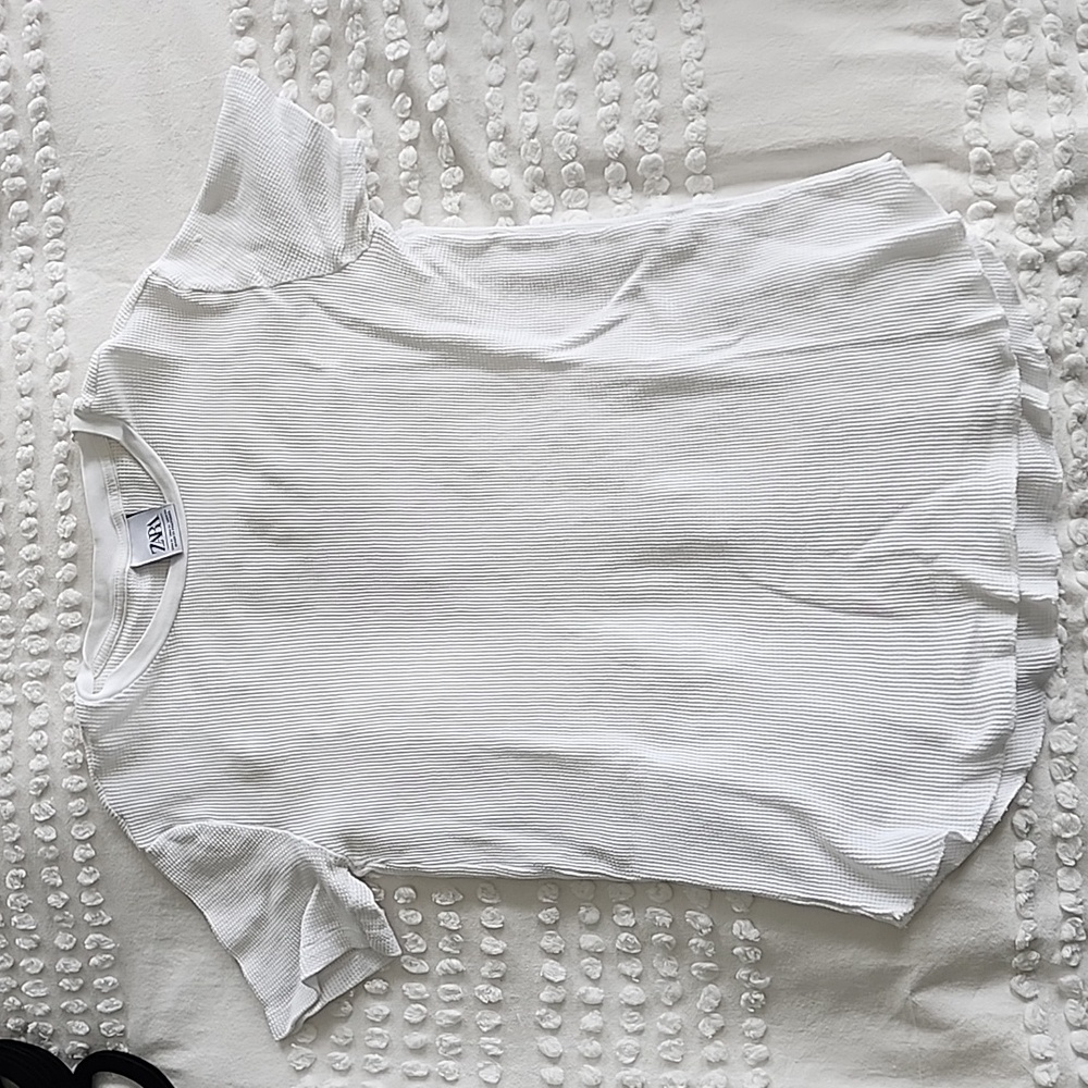 Zara White Tee
